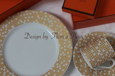 画像1: mosaic　circle (モザイクサークル）　円形　オレンジ系