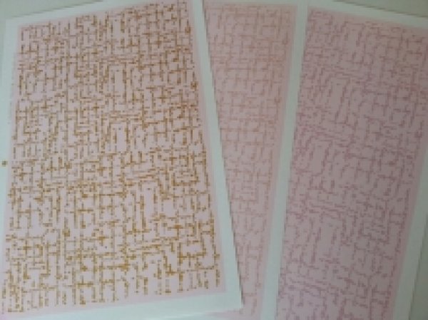 画像2: お上品！！メタリックツイード　透明地にゴールド (2)