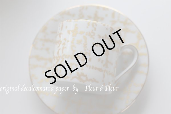 画像3: お上品！！メタリックツイード　透明地にゴールド　5枚お得セット (3)