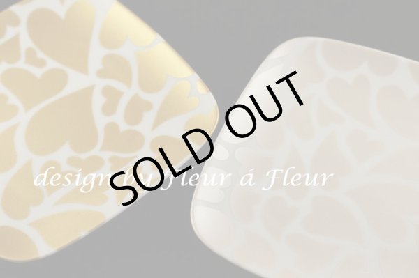 画像2: 上品モダン！メタリックハート　メタリックゴールド　5枚お得セット (2)