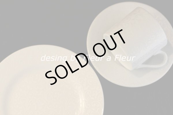 画像2: 白磁用転写紙　NEWアラベスク パールホワイト　5枚お得セット (2)