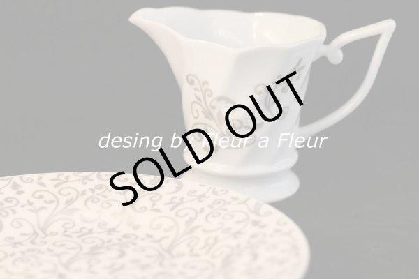 画像3: アウトレット！白磁用転写紙　NEWアラベスク メタリックグレー (3)