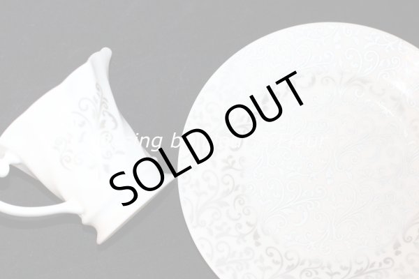 画像2: アウトレット！白磁用転写紙　NEWアラベスク メタリックグレー (2)