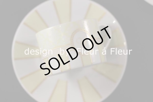 画像2: 白磁用転写紙　1dayキット東原製陶C&S用　レモンイエロー×メタリックゴールド 5枚お得セット (2)