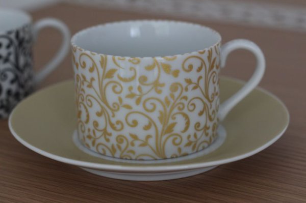 画像1: 白磁用転写紙　NEWアラベスク メタリックゴールド (1)