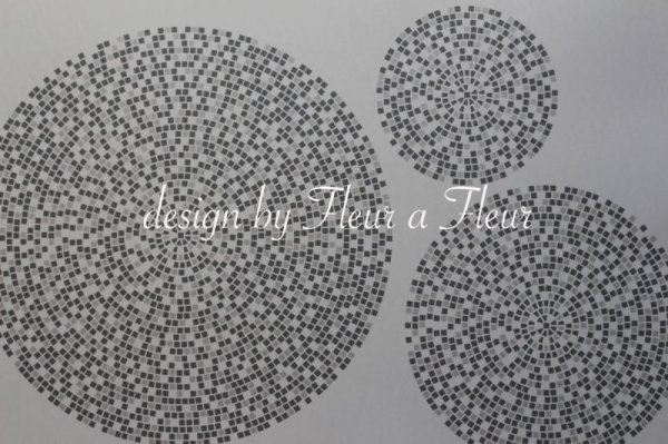 画像4: mosaic　circle (モザイクサークル）　円形　グレー系 (4)