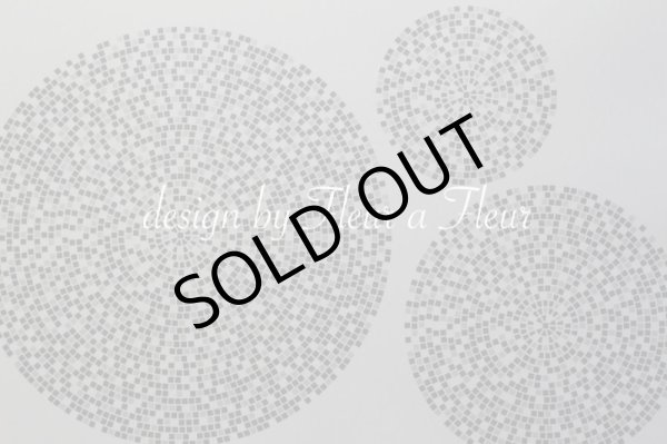 画像4: mosaic　circle (モザイクサークル）　円形　グレー系　5枚お得セット (4)