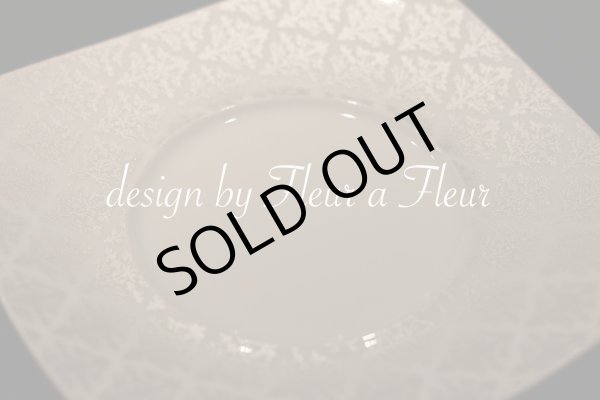 画像2: 白磁用転写紙　tiny damask 　メタリックシルバー 5枚お得セット (2)