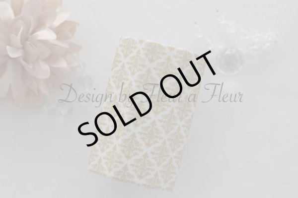 画像3: 白磁用転写紙　tiny damask 　ブラック＆メタリックゴールド　限定セット (3)