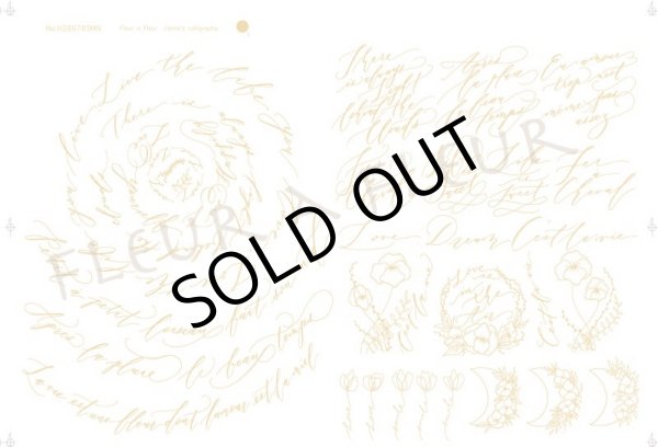 画像5: j'aime’s  calligraphy（プラチナ）お得な5枚セット (5)